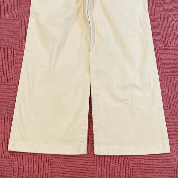 GAP Cream / soft yellow Wide Leg high rise stride ankle Pants - Picture 13 of 16